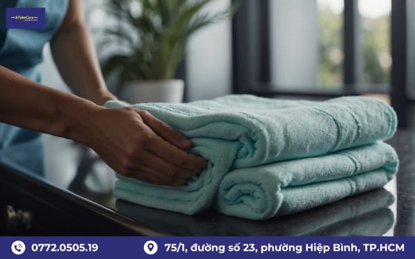 Dịch vụ giặt khăn khách sạn uy tín tại BTAKECARE
