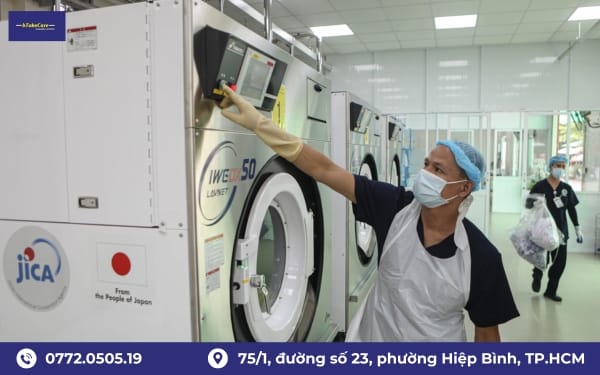 Quy trình thực hiện dịch vụ sấy đồ bệnh viện