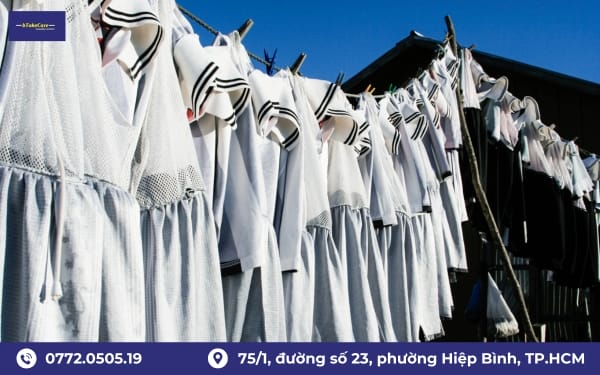 Quy trình thực hiện giặt ủi tiêu chuẩn cho đồng phục